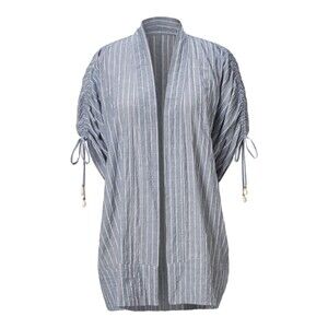 Escape to Souvenir Kyoto Beach Jacket Kimono Japan Japanese Chambray Resort XS